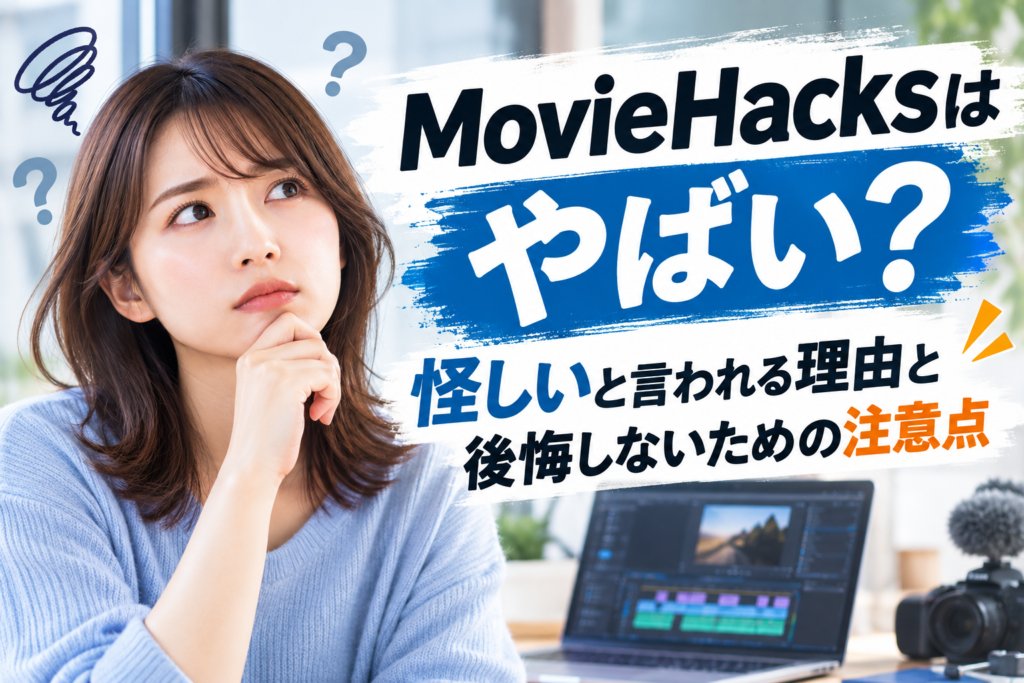 MovieHacksはやばい？怪しいと言われる理由と後悔しないための注意点