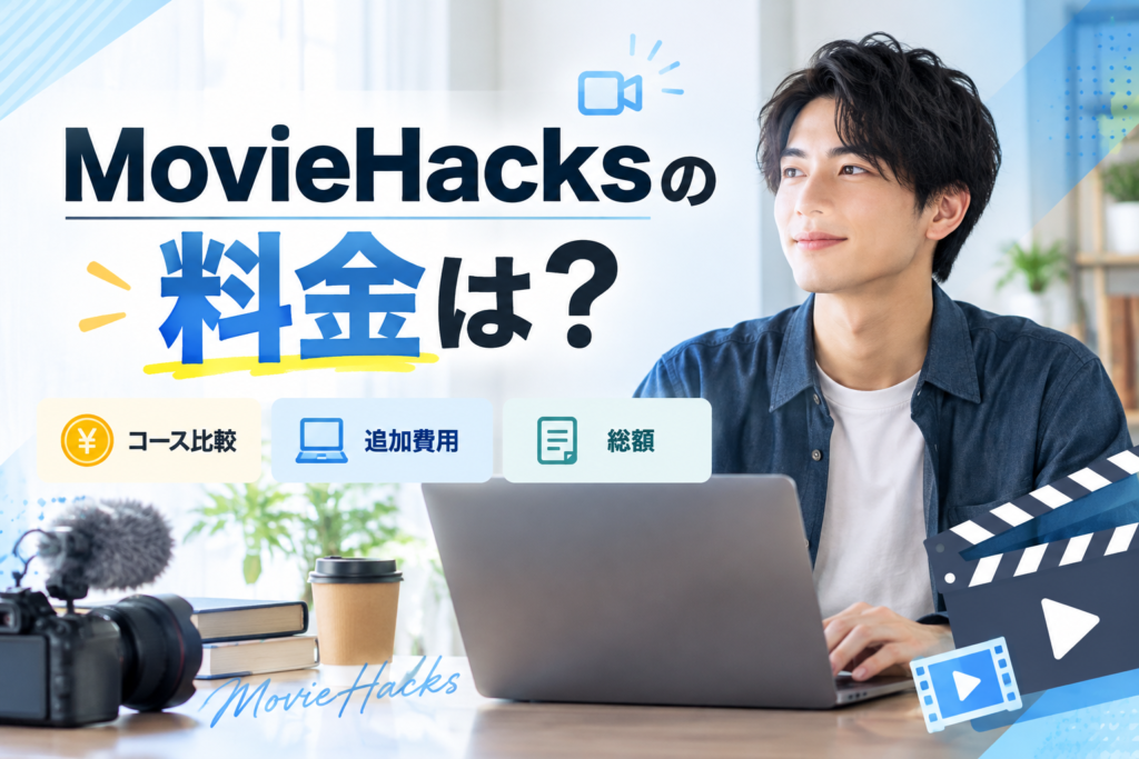 MovieHacksの料金はいくら？2つのコースと追加費用・総額を解説